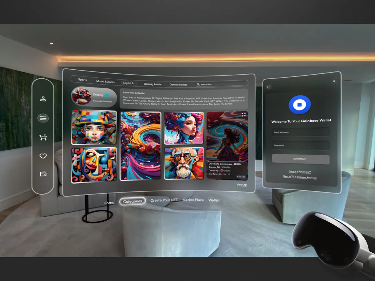 Spatial Gallery spatial design concept, presentation board 2 of 2
